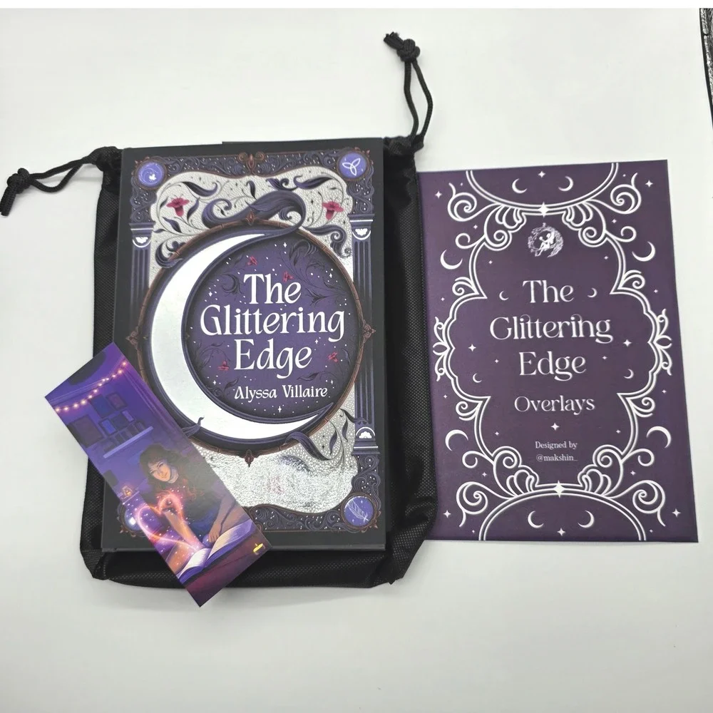 The Glittering Edge Signed Edition Book by Alyssa Villlare W/ Overlays Fairyloot